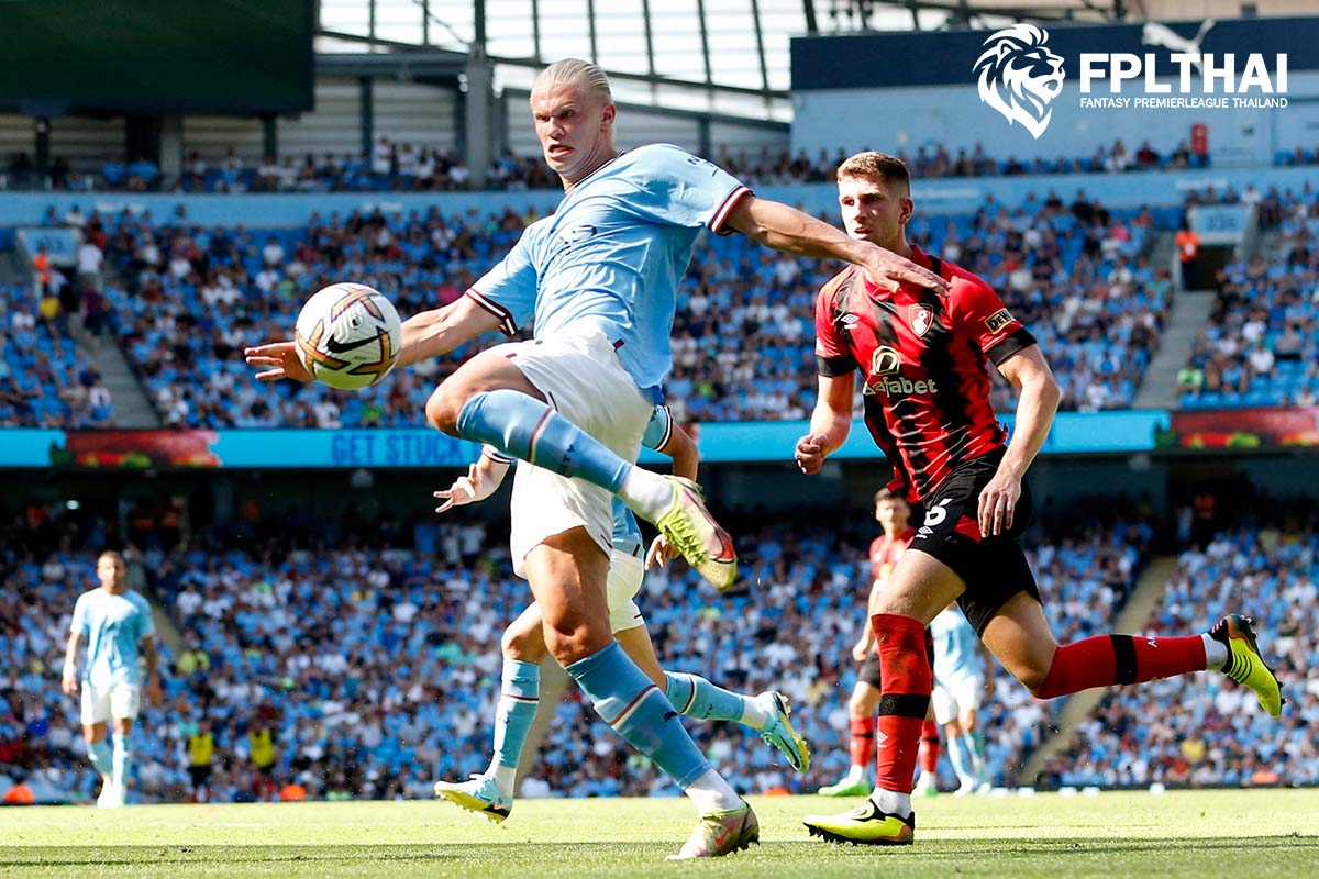 สถิติเผย แมนฯ ซิตี้ เป็นต่อ บอร์นมัธ ด้วยการเอาชนะ 100%