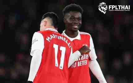 ซาก้า ควง มาร์ติเนลลี ยิง 10+ คู่แรกในลีกฤดูกาลนี้