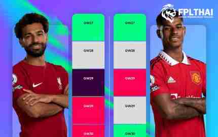 ส่องโปรแกรม 5 วีกต่อจากนี้ของ ซาลาห์ และ แรชฟอร์ด ในลีกแฟนตาซี