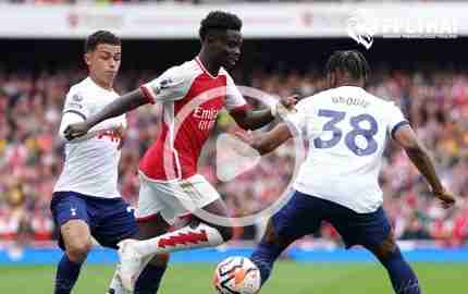 ไฮไลท์ฟุตบอล พรีเมียร์ลีก : อาร์เซน่อล vs สเปอร์ส