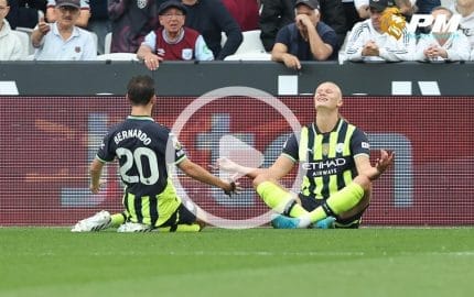 ไฮไลท์ฟุตบอล พรีเมียร์ลีก : เวสต์แฮม vs แมนฯ ซิตี้