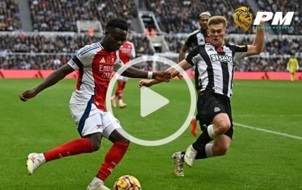 ไฮไลท์ฟุตบอล พรีเมียร์ลีก : นิวคาสเซิ่ล vs อาร์เซน่อล