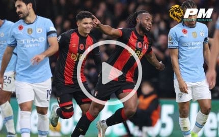 ไฮไลท์ฟุตบอล พรีเมียร์ลีก : บอร์นมัธ vs แมนฯ ซิตี้