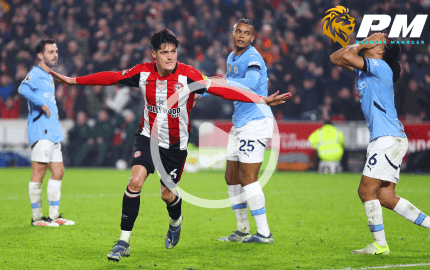 ไฮไลท์ฟุตบอล เบรนท์ฟอร์ด - แมนฯซิตี้