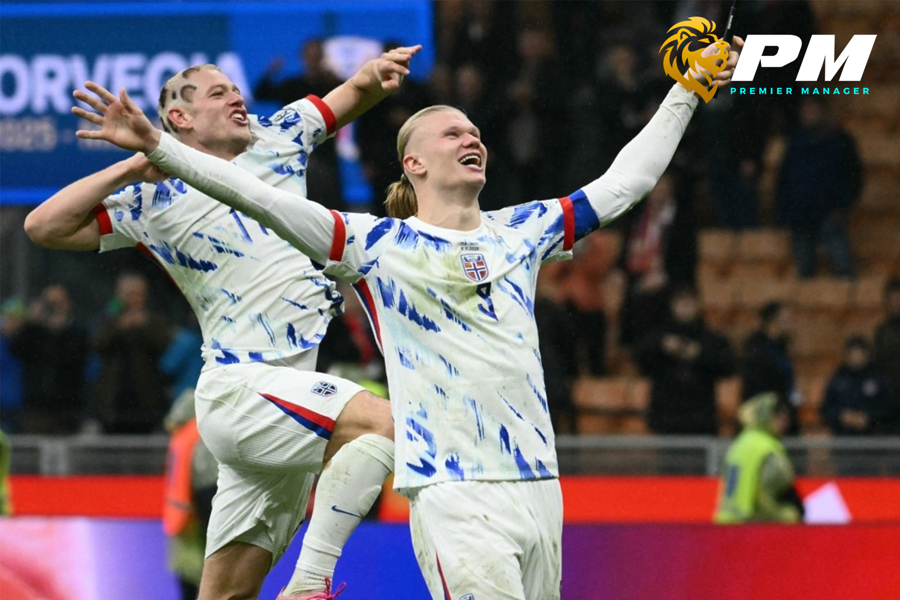 ฮาลันด์ สุดเถื่อนพังสองประตูพา นอร์เวย์ ถล่ม อิตาลี